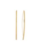 14k Yellow Gold Flexible Crescent Earrings