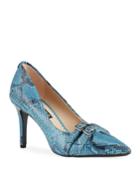 Radella Snake-print Buckle Pumps