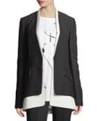 Layered Two-tone Cady Blazer
