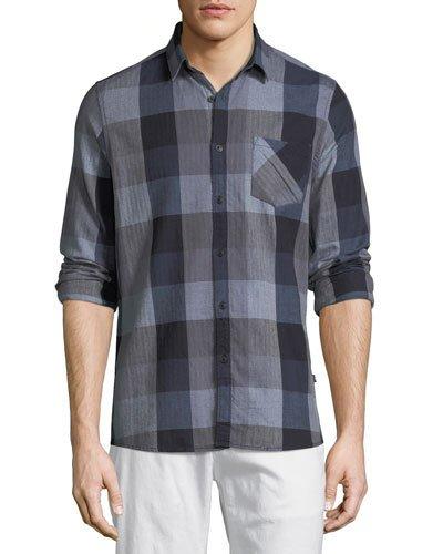 Yarn-dyed Plaid Button-front