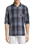 Yarn-dyed Plaid Button-front