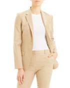 Tailored Flannel Single-button Wool