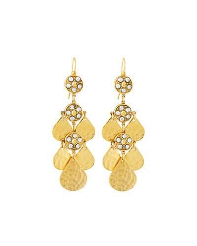 Crystal Teardrop Chandelier Earrings