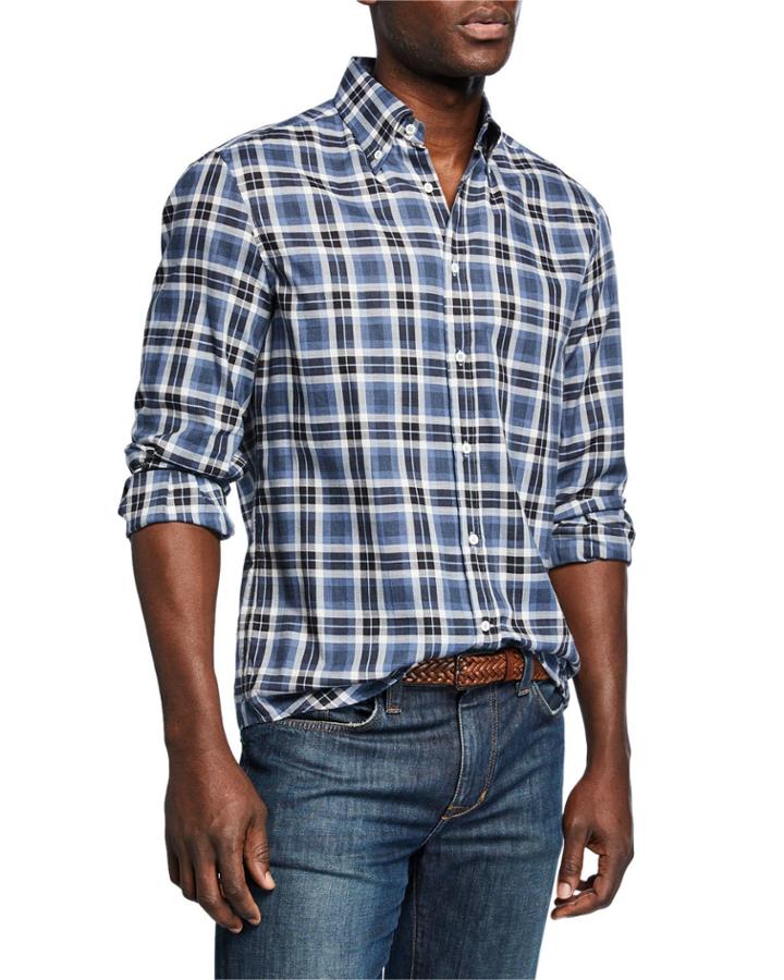 Men's Long-sleeve Plaid