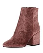 Taye Floral Velvet Bootie