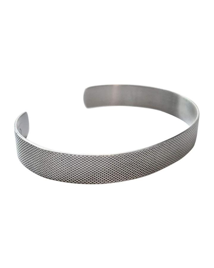 Embossed Sterling Silver Cuff Bracelet