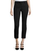Mid-rise Skinny Ankle Trousers, Black