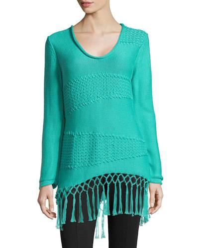 Boho Fringe Pullover