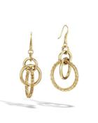 Classic Chain 18k Gold Orbital Earrings