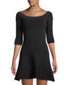 Whitley Ribbed Fit-and-flare Dress