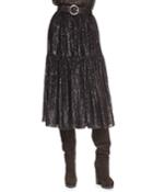 Tiered Velour Peasant