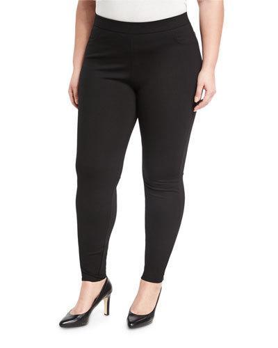 Heavy Ponté Full-length Pants, Black,