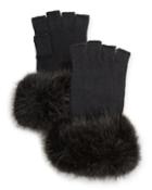 Fingerless Faux Fur Gloves