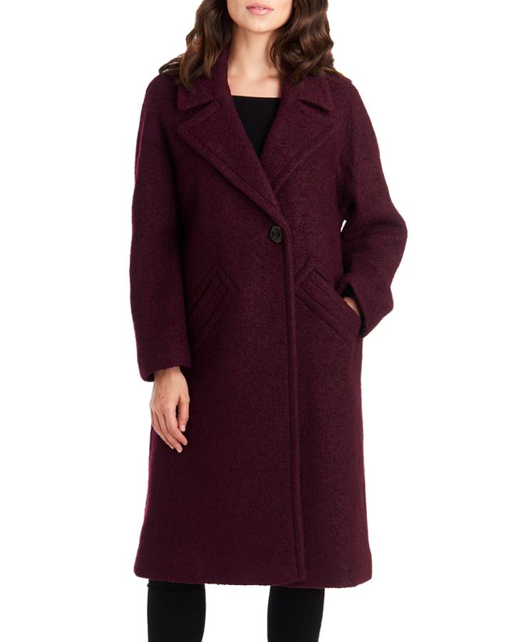 Wool-blend Boucle Coat