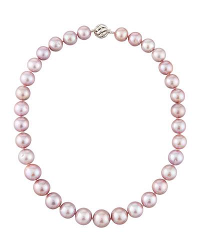 Purple Kasumiga Pearl Necklace,
