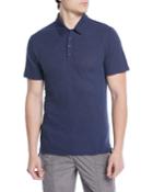 Men's Heathered Linen/cotton Knit Polo