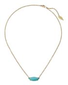 18k Prisma Single Medium Marquise Necklace In Turquoise