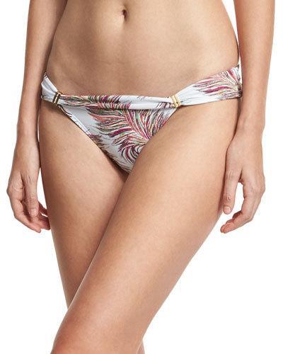 Krishna Banded Swim Bottom, White Pattern