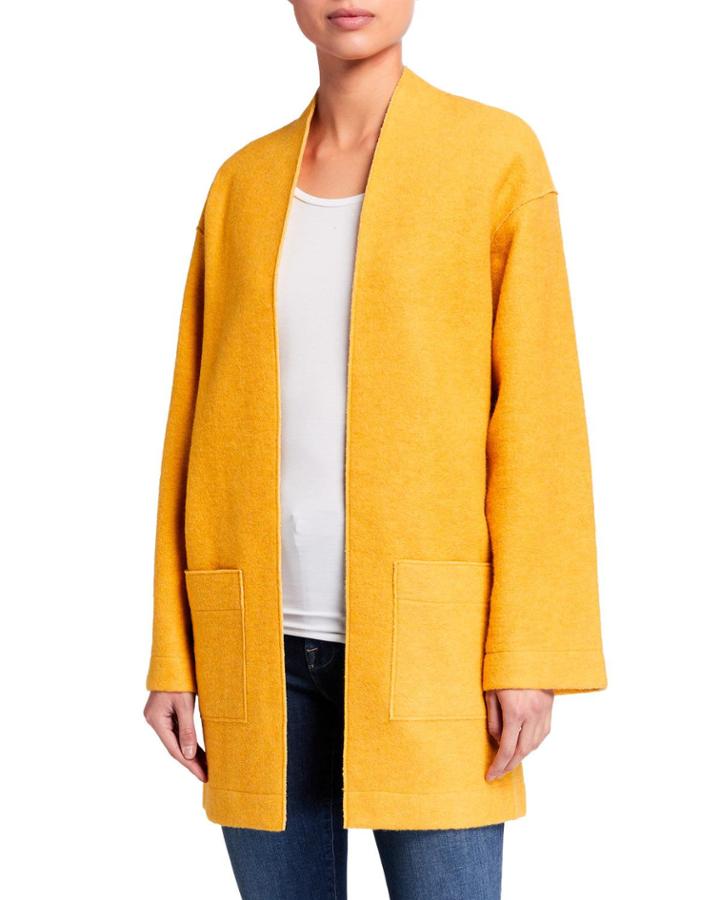 Topper Coat With Patch Front Pockets