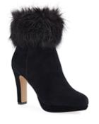 Peeve Suede Faux-fur Booties