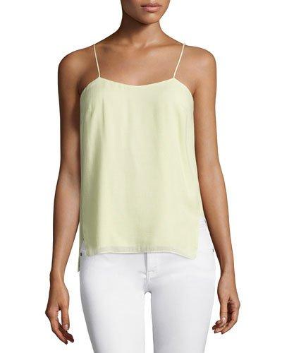 Square-neck Tank W/side Slits, Pistachio