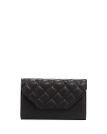 Leap Quilted Flap Clutch Bag