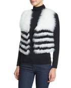 Fox-fur Cropped Vest