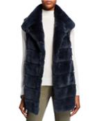 Tonya Rex Rabbit Fur Puffer Vest