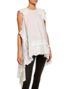 Pleated Asymmetric-hem