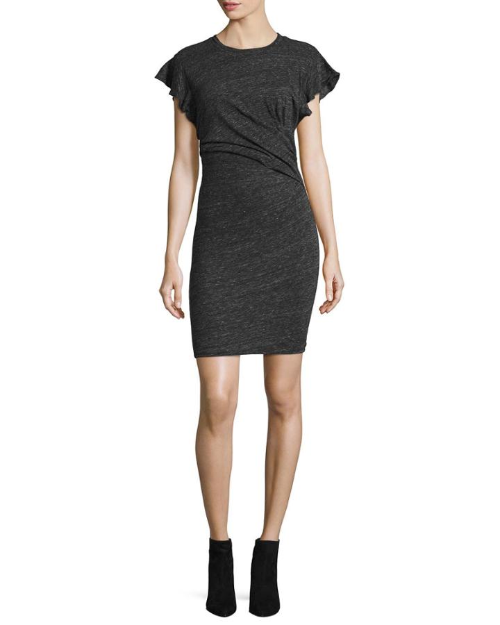 Nanton Cap-sleeve Fitted Jersey Dress