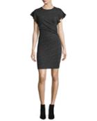 Nanton Cap-sleeve Fitted Jersey Dress