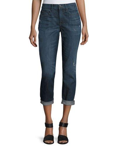 Mason Rolled-cuffs Relaxed Jeans, Blue