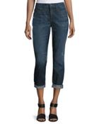 Mason Rolled-cuffs Relaxed Jeans, Blue