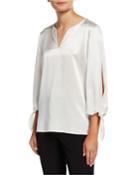 Khloe V-neck Split-sleeve