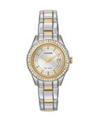 28mm Silhouette Two-tone Crystal Watch