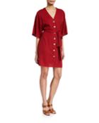 Accalia Linen-blend Dolman