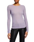 Cashmere Textured-knit Crewneck