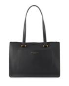 Karla Leather Shoulder Tote Bag