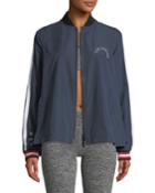 Indigo Ash Zip-front Woven Jacket