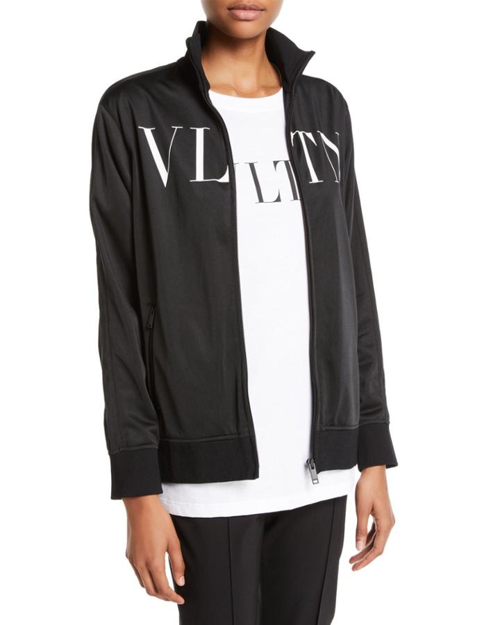 Vltn Logo Zip-front Jersey Track Jacket