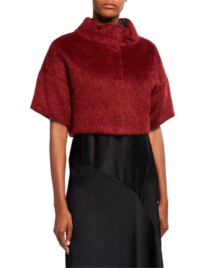 Crop Wool-alpaca Jacket