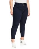 Plus Size Triple Button Ankle