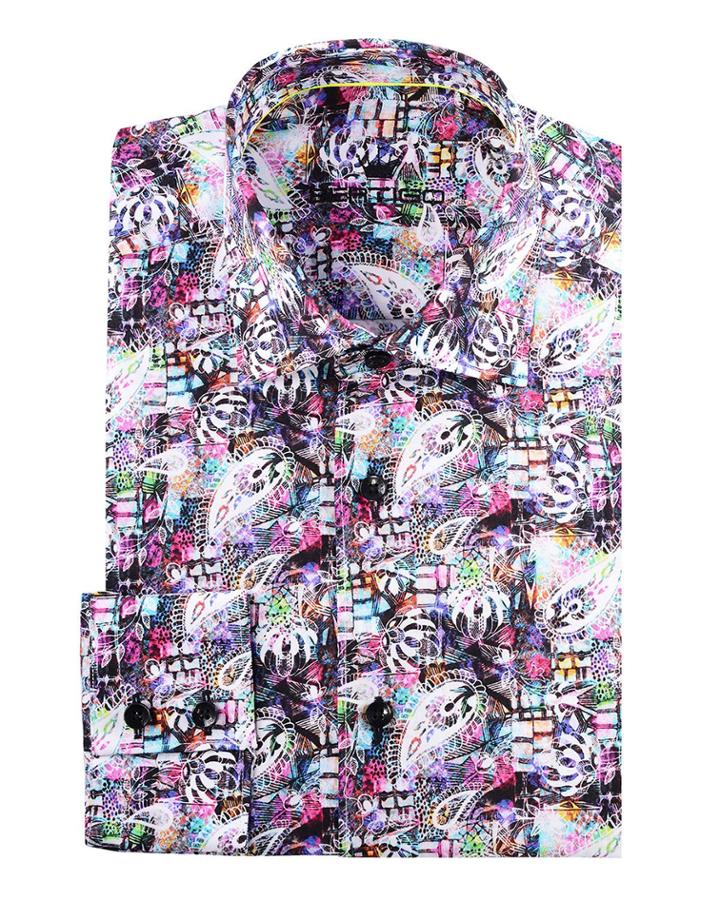 Men's Nato Outlines And Multicolor Flowers