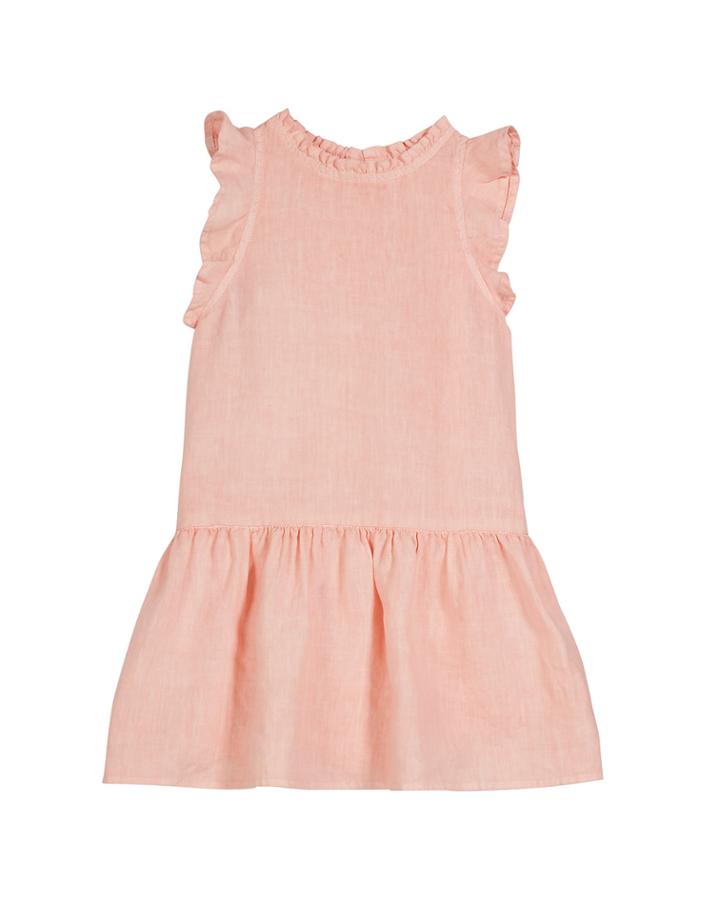 Ruffle Linen Dress,
