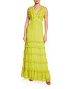 Sleeveless Ruffle