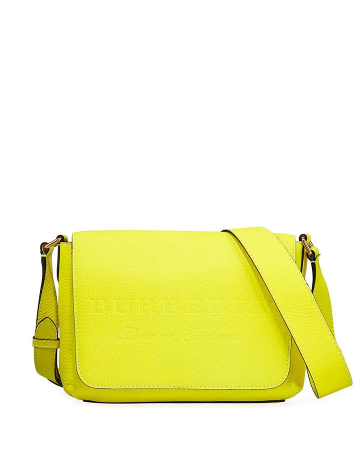 Burleigh Small Soft Leather Crossbody Bag, Yellow