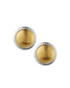 Amulet Round Button Earrings
