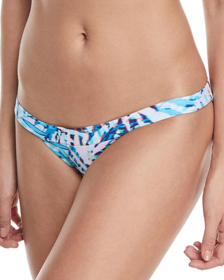 Thin-band Printed Swim Bikini Bottoms
