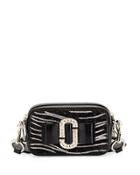 Snapshot Zebra-print Camera Bag, Black