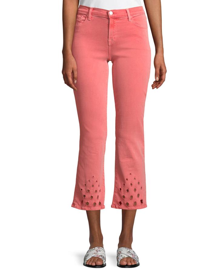 Selena Mid-rise Crop Boot Jeans With